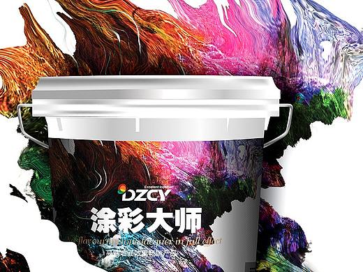 大正彩翼艺术涂料包装设计