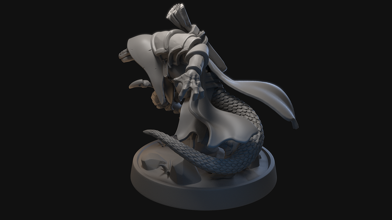 蜥蜴人弓手 Lizardfolk Ranger（图ZMjkwNTA2NjYw） - 人物/生物 - 站酷设计师谚语的谚原创素材 - 站酷ZCOOL