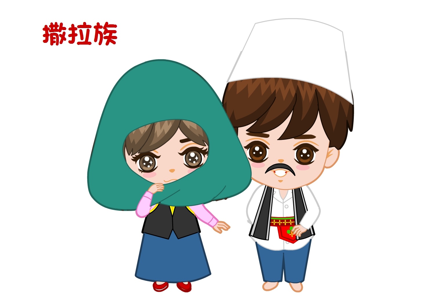 卡通版五十六个民族|动漫|其他动漫|iamkelly_原创作品-站酷(zcool)