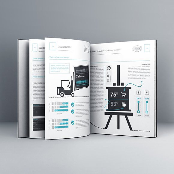 高端大气企业画册模板