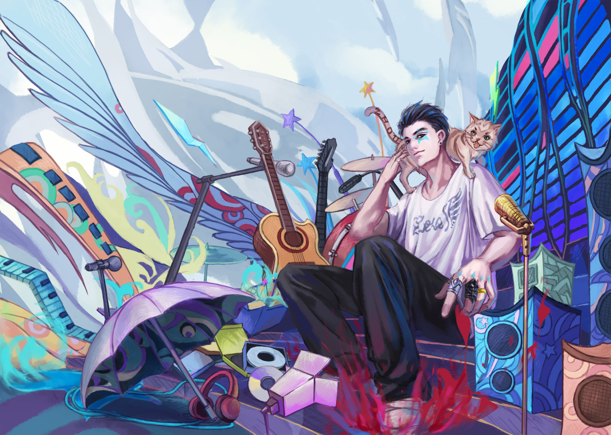 摇滚洲|插画|插画习作|阿角_danty - 原创作品 - 站酷 (zcool)