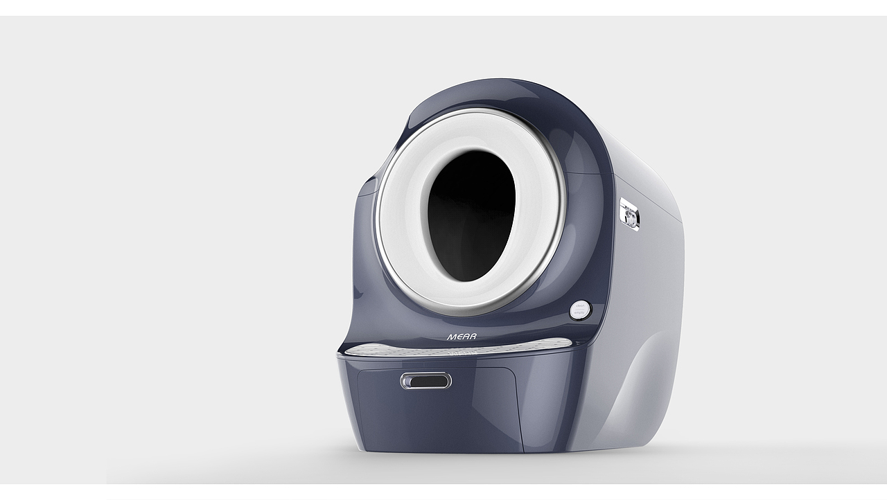 智能猫砂桶设计设计-外观结构设计（图ZMjAyNDIxNzY0） - 生活用品 - 站酷设计师橄榄树工业设计原创素材 - 站酷ZCOOL