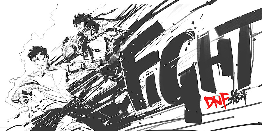 DNF-FIGHTING勇士&格斗大赛（图ZMjY5OTkwMjg=） - 海报 - 站酷设计师UIDWORKS原创素材 - 站酷ZCOOL
