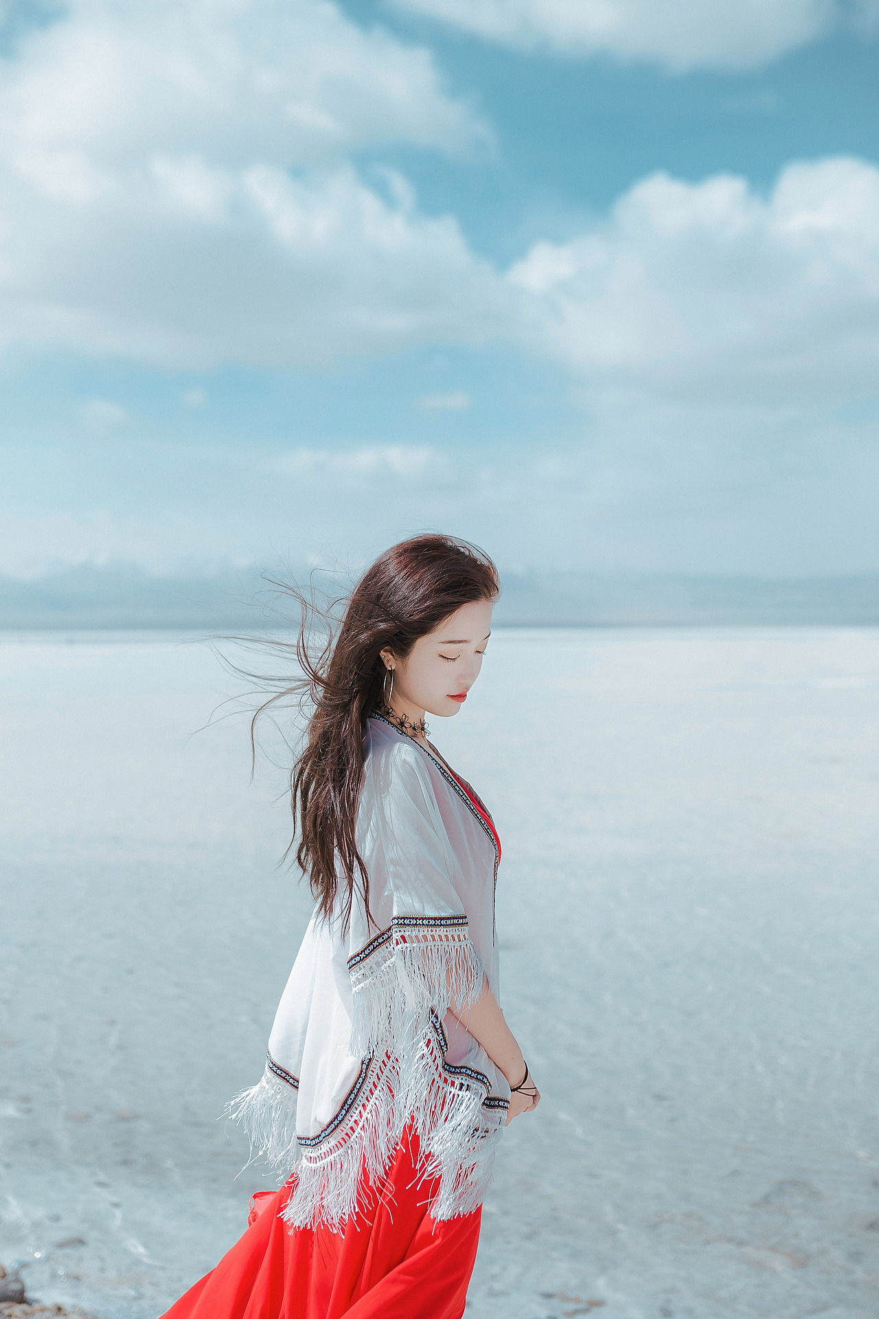 茶卡盐湖|摄影|人像摄影|万锦其_原创作品-站酷zcool