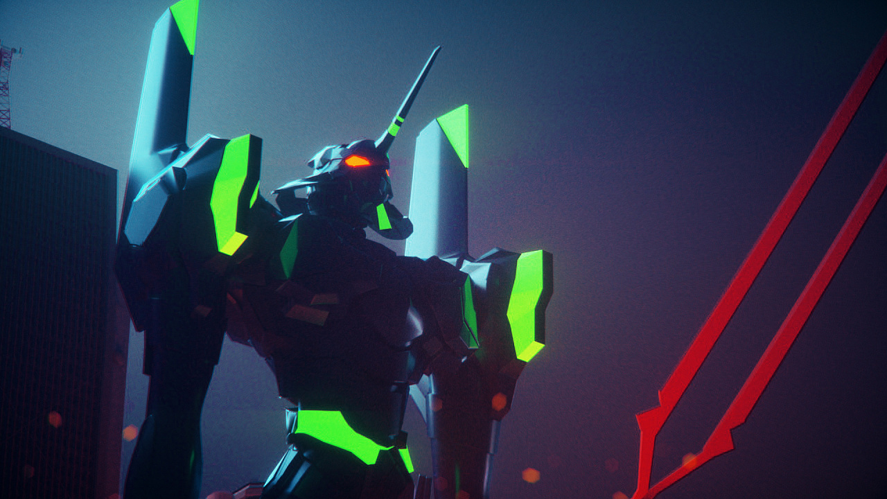 eva 初号机质感和场景测试