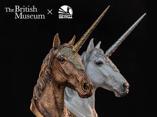 开天工作室×大英博物馆 独角兽艺术雕像