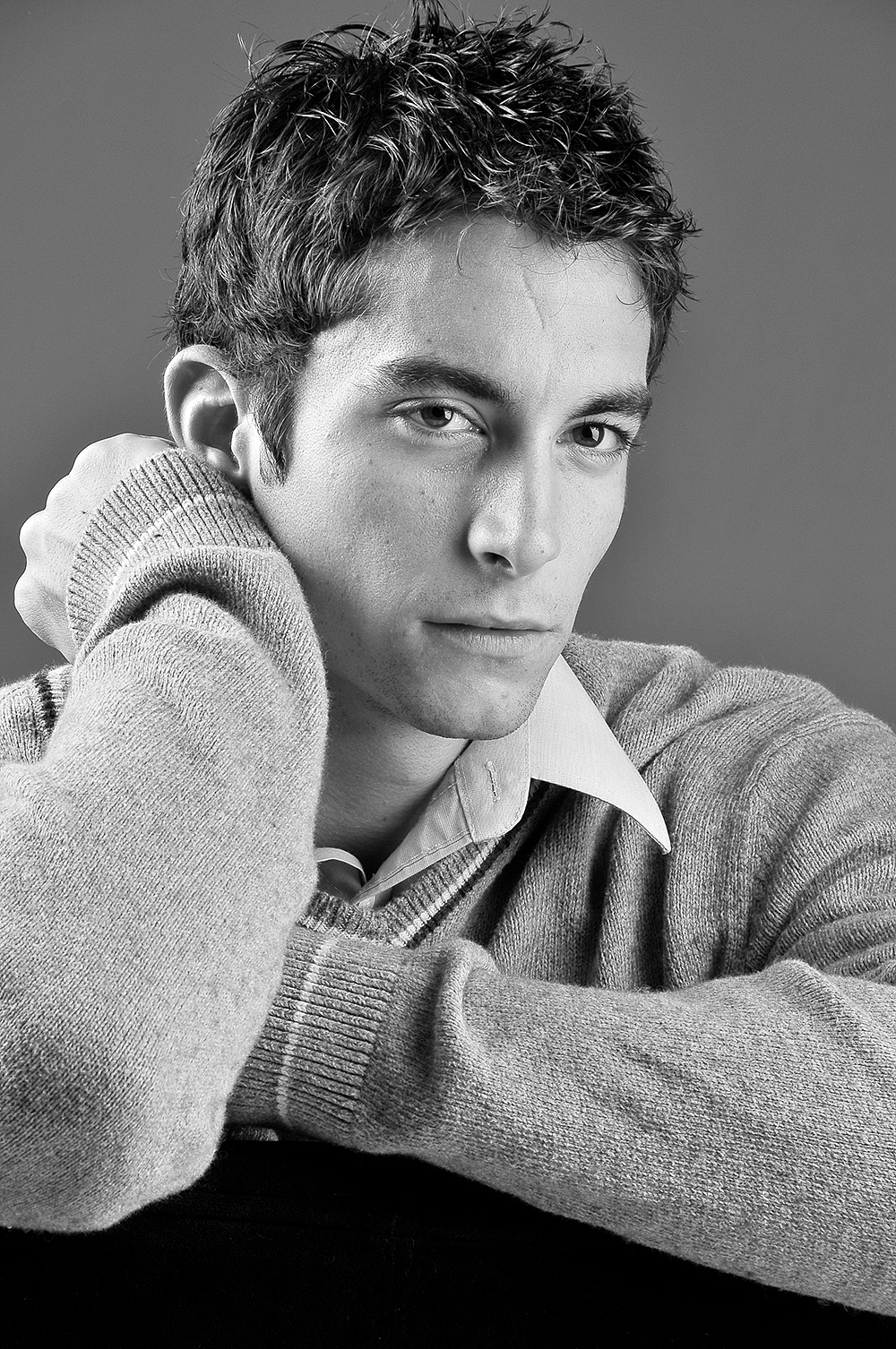 男士黑白肖像写真|摄影|修图/后期|摄影lemon - 原创作品 - 站酷