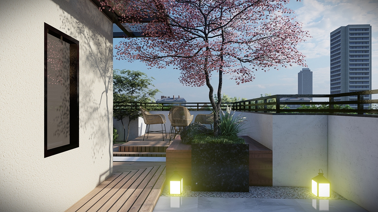 广安仁安康城屋顶花园（纯设计）