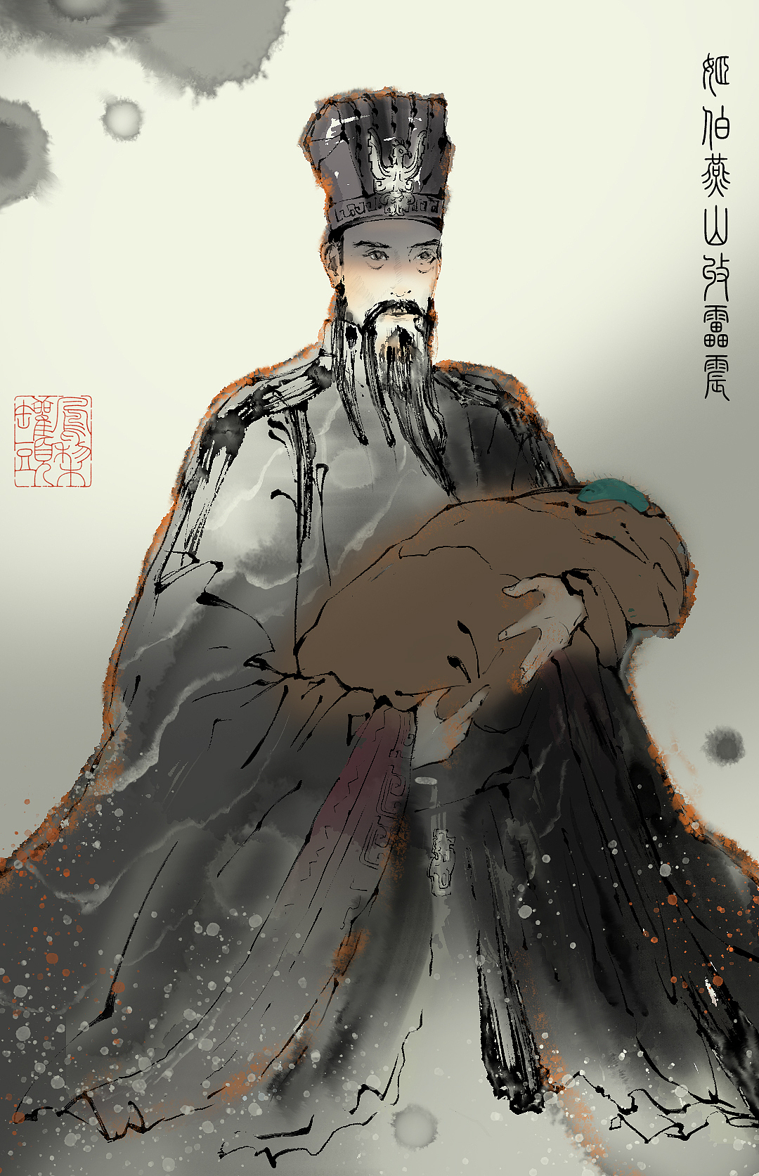 水墨風 封神（圖ZMzUwMDMxNzYw） - 商業(yè)插畫 - 站酷設計師畫畫的鳳梨罐頭原創(chuàng)素材 - 站酷ZCOOL