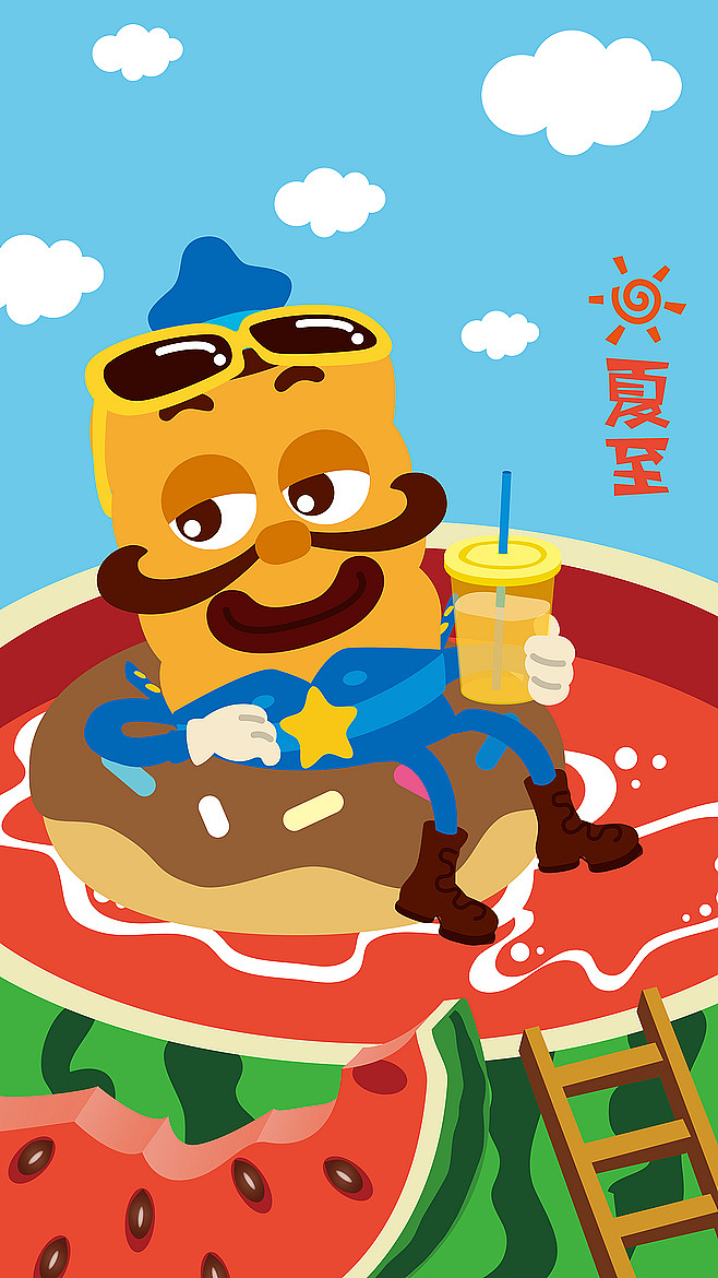 饼干警长夏至壁纸