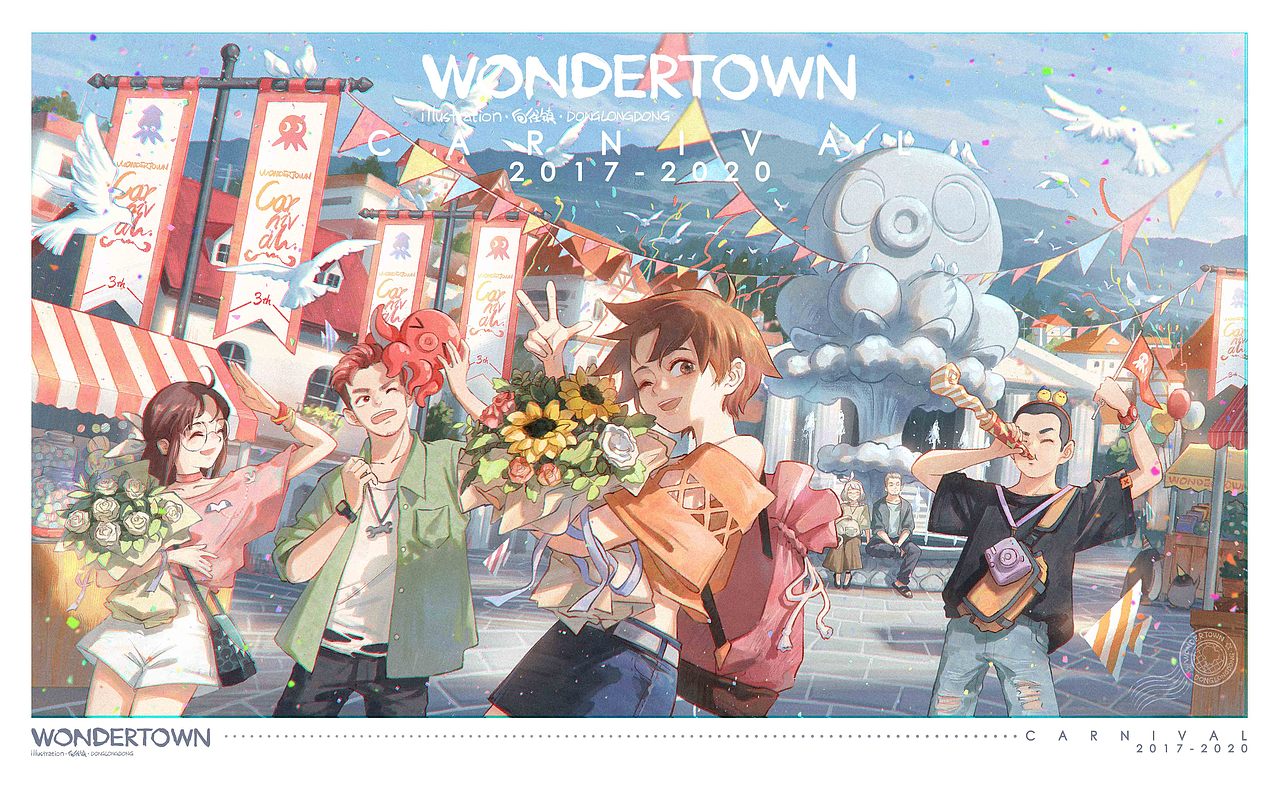 奇妙向往镇（十一）（图ZMjIzODE0Njky） - 创作习作 - 站酷设计师东隆咚原创素材 - 站酷ZCOOL