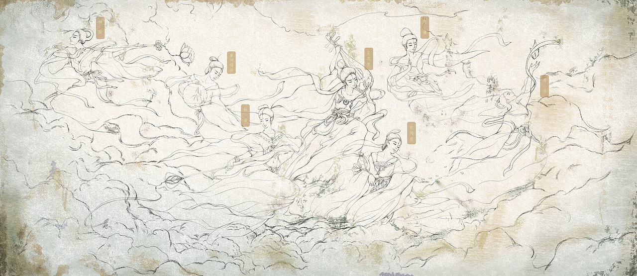 画风最开始就想要做旧的感觉。
对自己的作品像孩子一样修了又修,然后发现任其生长才是最好。<br>越是纠结越是脱离想要的轨道。