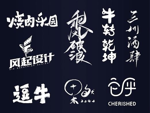 logo字体+物料+几张海报