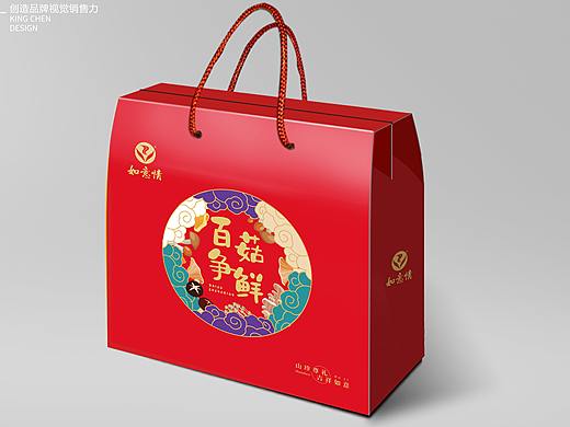 喜庆香菇礼盒包装
