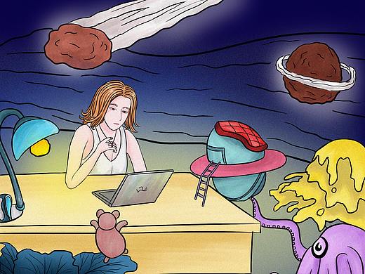 老女人稀奇古怪的梦（个人主页-ZMzIxNjM2MjQ=） - 创作习作 - 站酷设计师小阿炎君原创素材 - 站酷ZCOOL