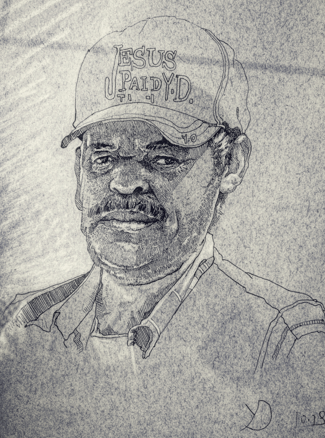 一部分线性人物速写钢笔秀丽笔