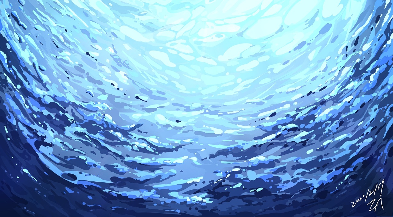 海|插画|概念设定|芷岸君 - 原创作品 - 站酷 (zcool)