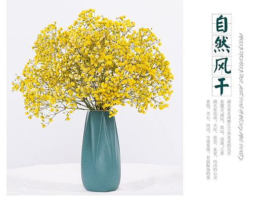 干花鲜花详情页海报