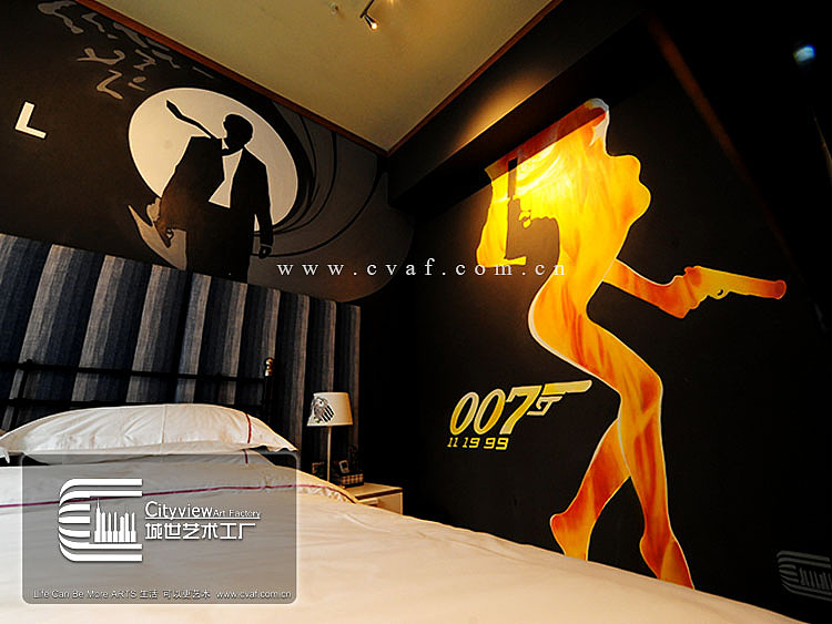 淄博城世艺术工厂墙绘作品——橡树主题酒店007（图ZMzUzMzI4ODg=） - 新锐潮流插画 - 站酷设计师城世艺术工厂原创素材 - 站酷ZCOOL