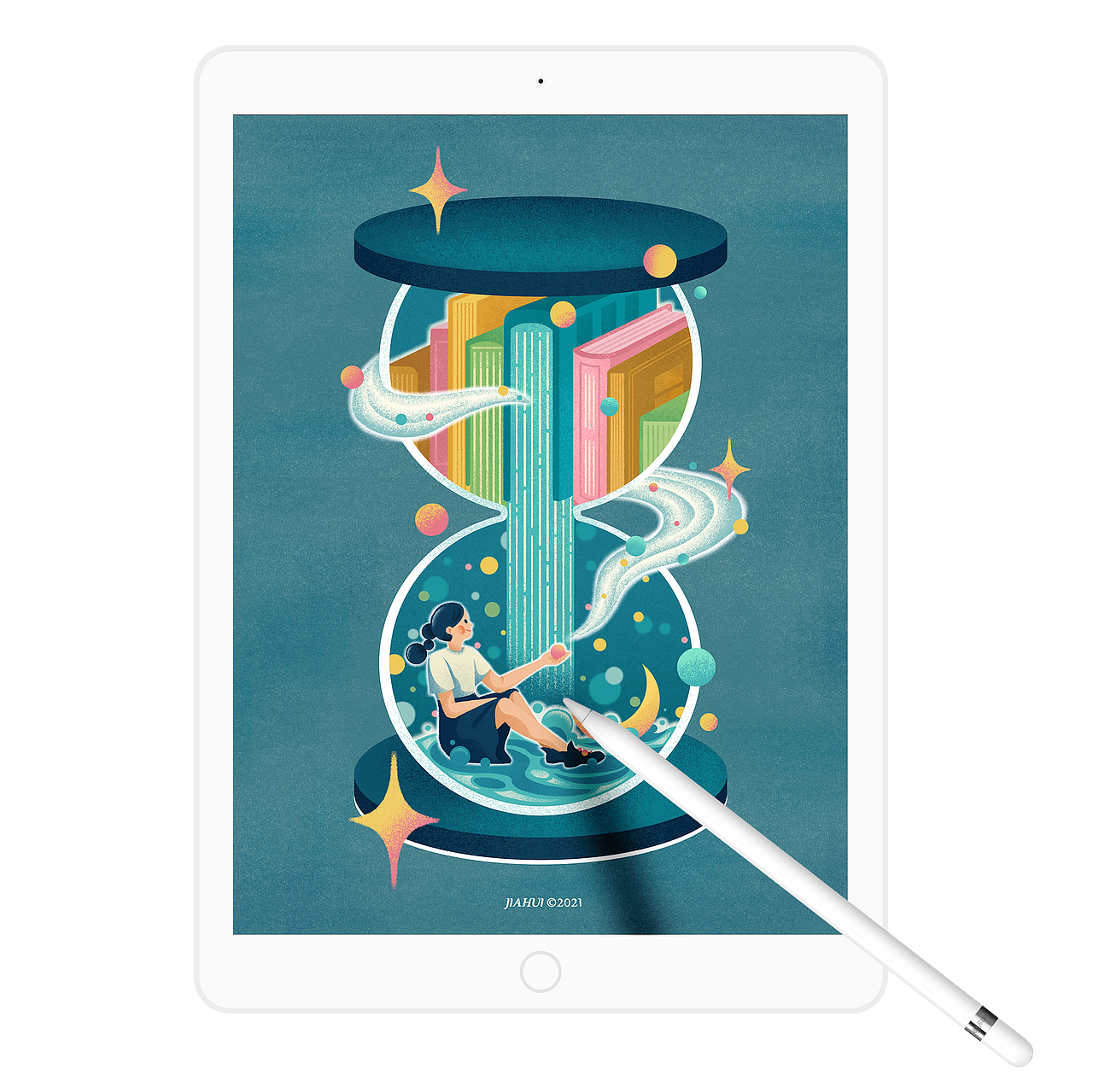 OPPO乐划锁屏插画大赏设计大赛——书（图ZMjY1OTE0ODUy） - 商业插画 - 站酷设计师家会JIAHUI_原创素材 - 站酷ZCOOL