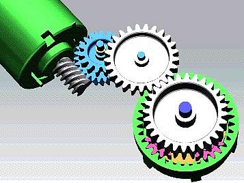 蜗轮蜗杆连带行星齿轮设计_体积小传动平稳大扭矩设计