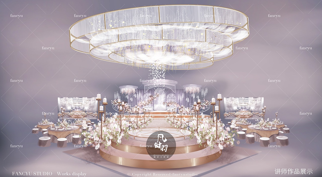 婚礼手绘 | 蓝楹花