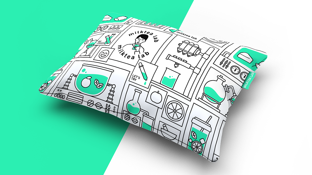 餐饮品牌设计 | 奶茶实验室（图ZMTY1NDU1MDUy） - 品牌 - 站酷设计师樱奈雪原创素材 - 站酷ZCOOL