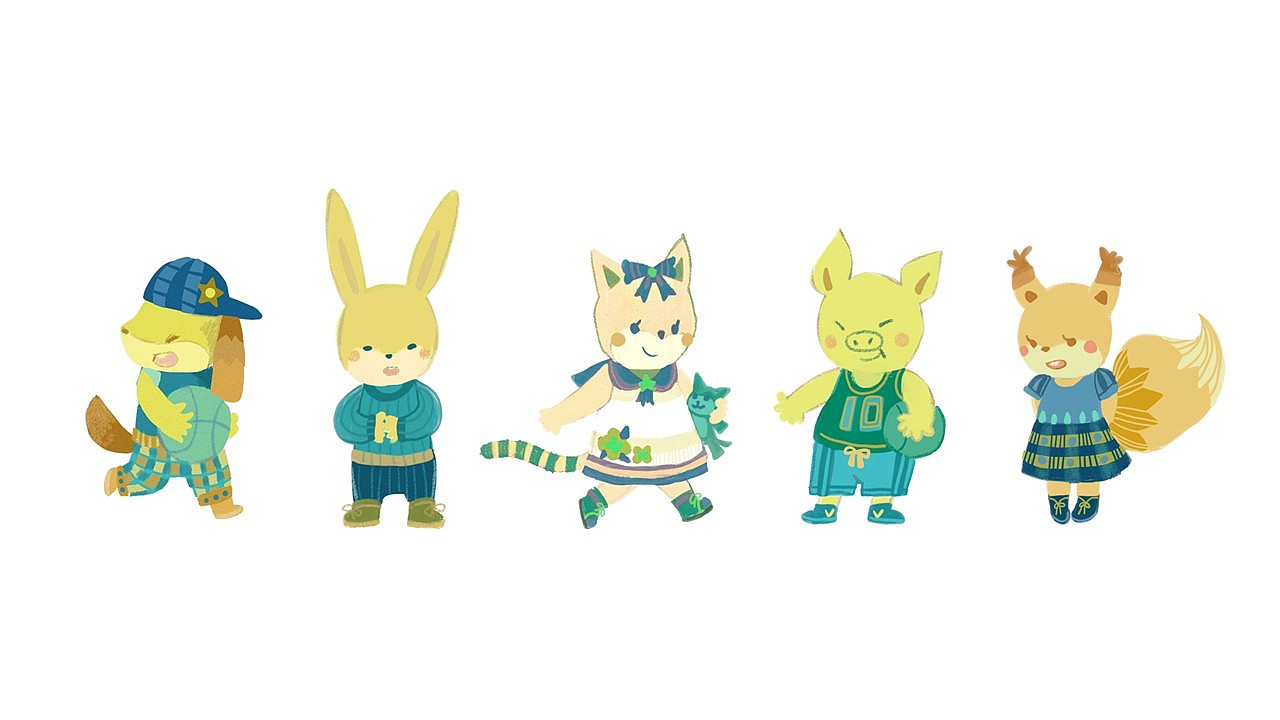 绿意童趣 - 儿童空间视觉氛围设计（图ZMjQ3NzY4MTI0） - 儿童插画 - 站酷设计师鸠玖joicy原创素材 - 站酷ZCOOL