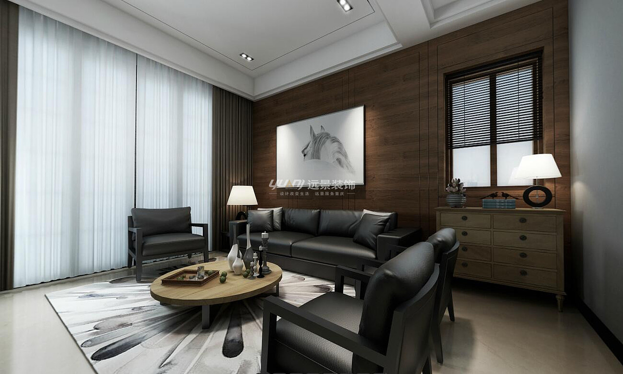 复地花屿城花园洋房装修案例-现代风格设计-远景设计师胡东，远景装饰渝北地址（图ZNjY3MDMwOTY=） - 家装设计 - 站酷设计师重庆室内设计师原创素材 - 站酷ZCOOL