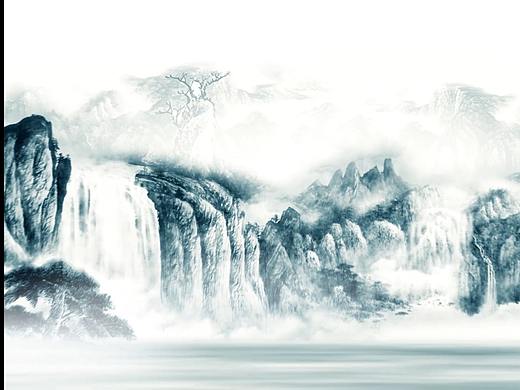 水墨临摹创作-《水墨山水》