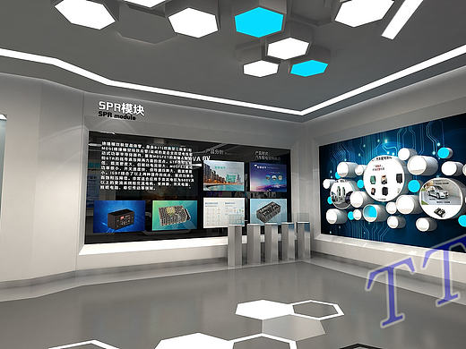 半导体展厅3D效果图
