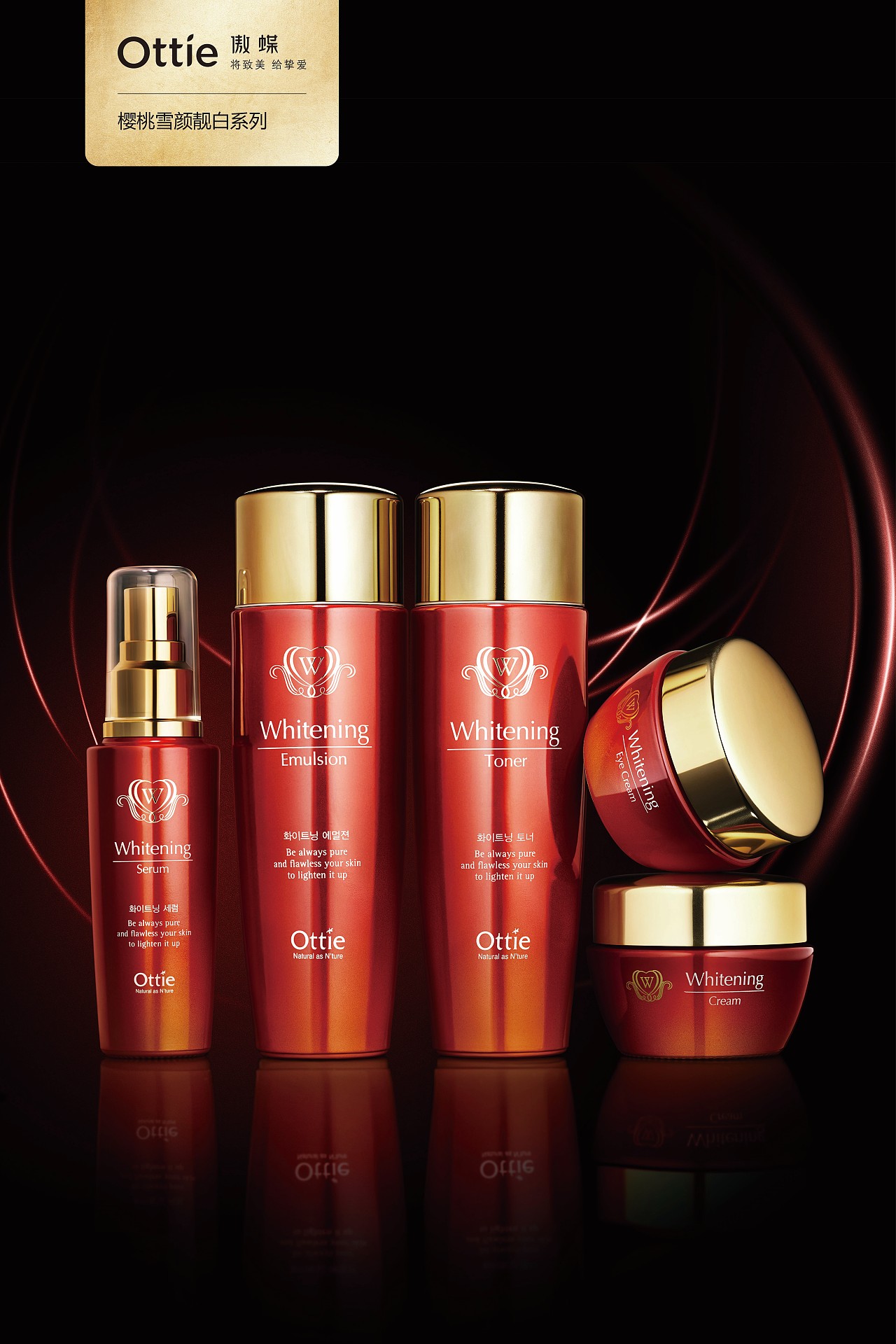 韩国化妆品 12款主推产品系列海报kv