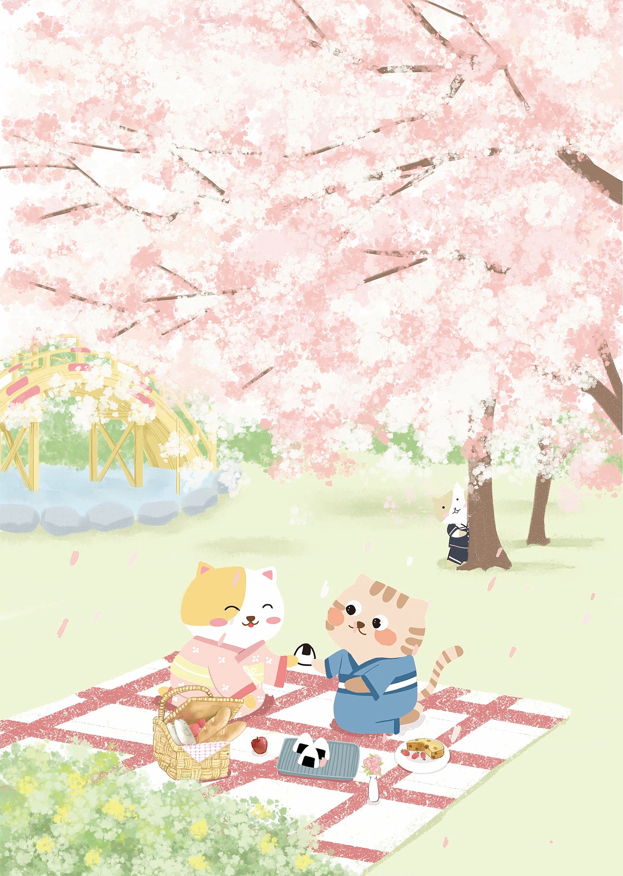 恋恋樱花（图ZMjE3MTI5OTA4） - 商业插画 - 站酷设计师福嘻嘻fuxixi原创素材 - 站酷ZCOOL