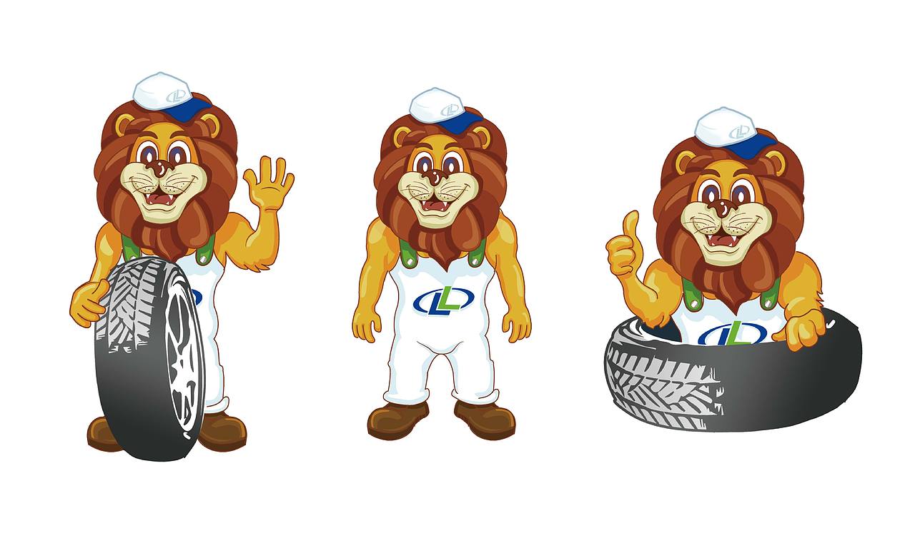 玲珑轮胎卡通形象设计