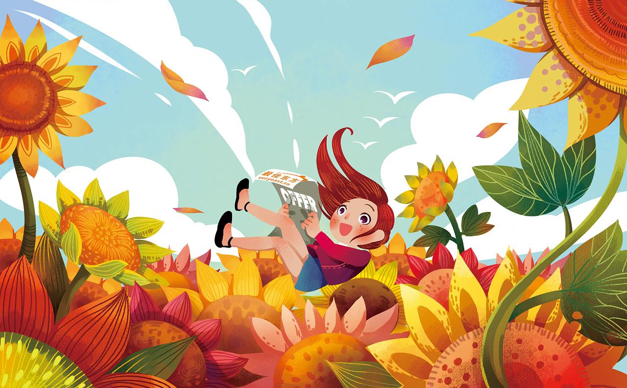 一组蜡笔风格的明信片|插画|商业插画|江泛泛 - 原创作品 - 站酷 (zco