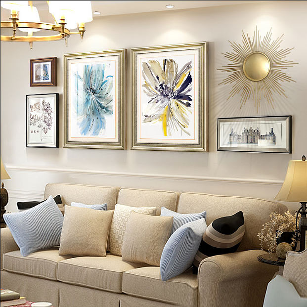 适合客厅的挂画|空间|家装设计|乾唐画业媛 - 原创作品 - 站酷 (zcool