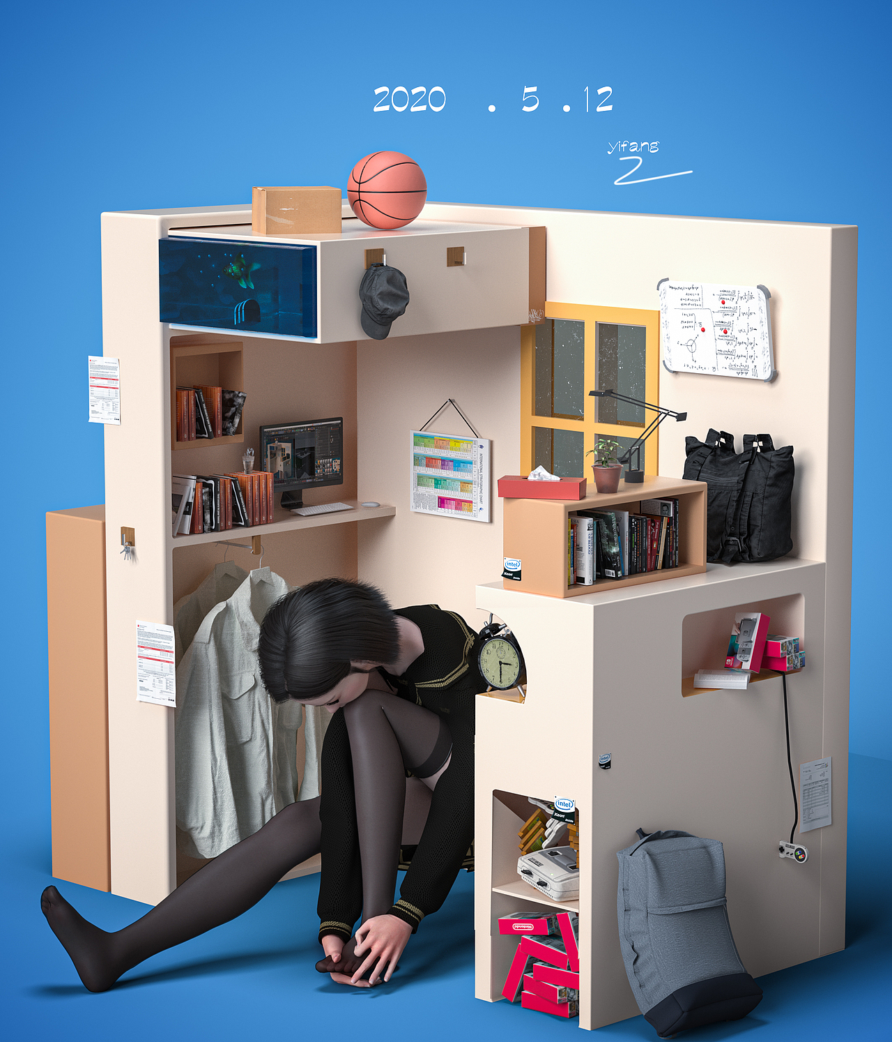 2020作品集（最近的练习）（图ZMjMxMDA3ODEy） - 场景 - 站酷设计师张发财发财了嘛原创素材 - 站酷ZCOOL