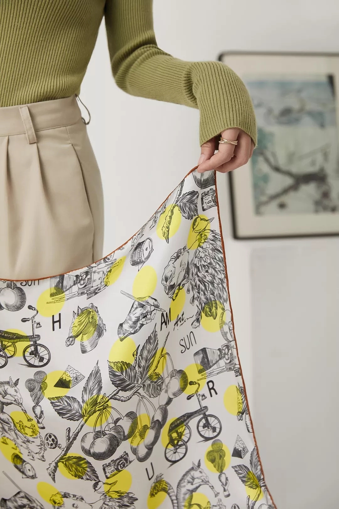 创世纪【 丝巾插画设计】