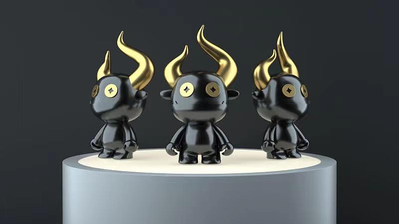 牛IP魔王火钱坤潮酷公仔