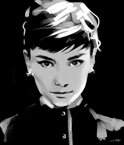 赫本|插画|商业插画|thinkingnothing - 原创作品 - 站酷 (zcool)