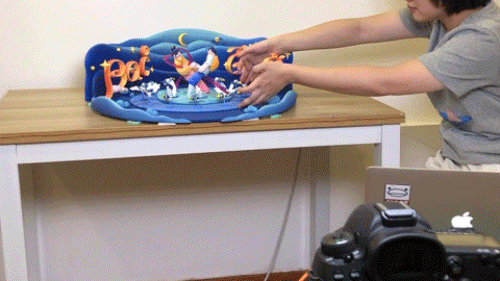 3D定格动画拍摄摆放