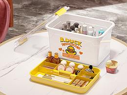 小黄鸭化妆收纳箱详情