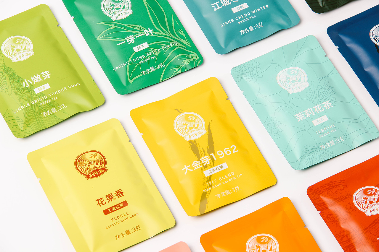 3g小袋装可组合成昌宁号茶典,八款茶随心搭配