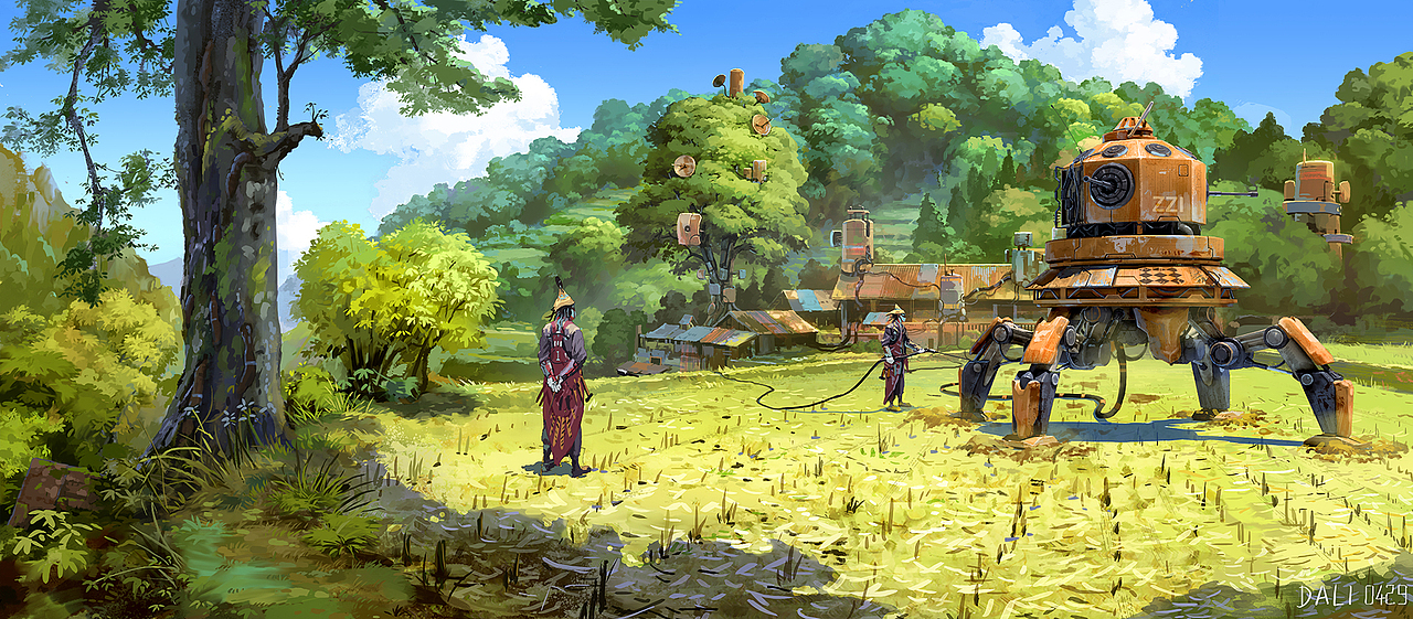 山里機(jī)械部落（圖ZMjYwNzUyNjY4） - 創(chuàng)作習(xí)作 - 站酷設(shè)計師ZHDALI原創(chuàng)素材 - 站酷ZCOOL