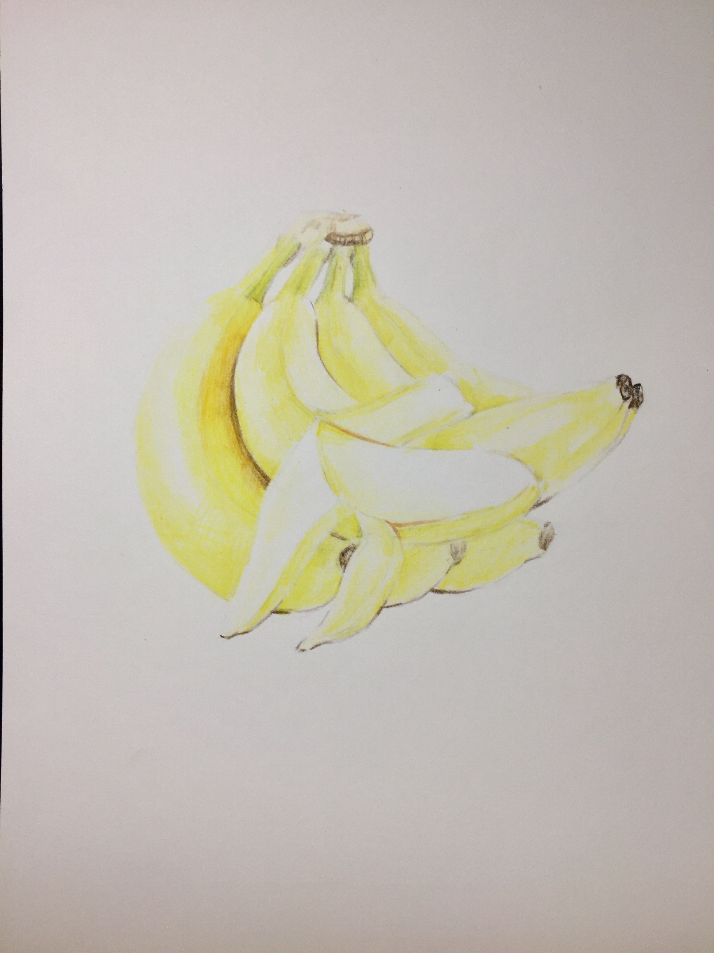 香蕉 水彩画|纯艺术|绘画|sunshinecaomei - 临摹作品 - 站酷 (ZCOOL)
