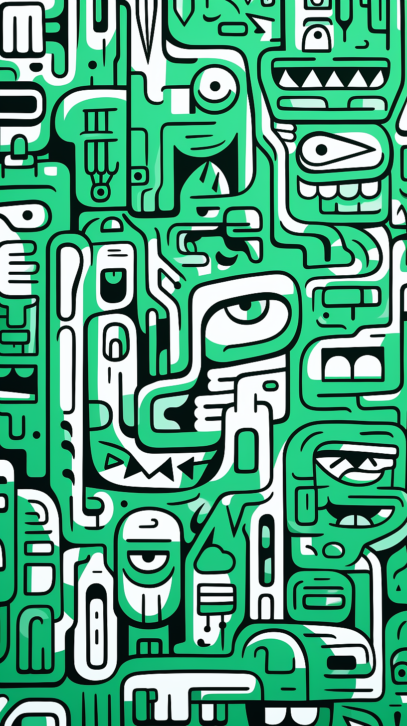 风格版画涂鸦，创意生图midjourney（图ZMzYyMTQ1ODIw） - 艺术插画 - 站酷设计师柴源_Cy原创素材 - 站酷ZCOOL