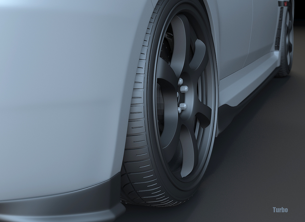 Subaru impreza STI 建模练习