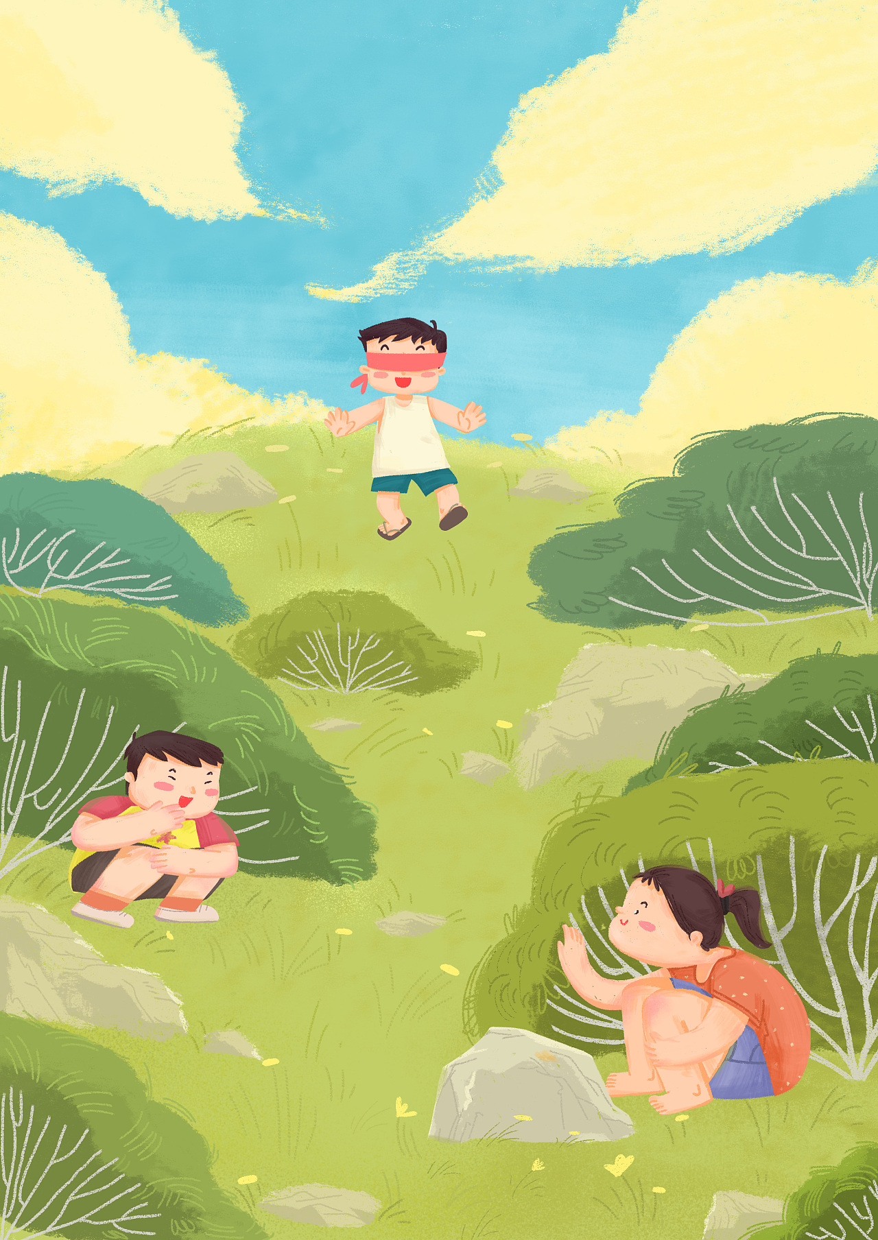 2019暑假绘画的乐趣-中秋节快乐！|插画|儿童插画|三郎6 - 临摹作品 - 站酷 (ZCOOL)