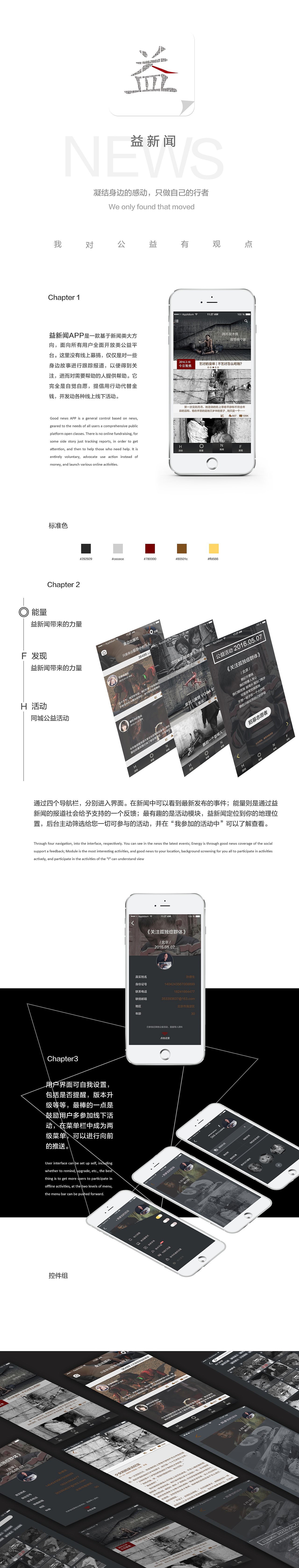 益新聞GUI 公益APP（圖ZNDYzMjc3MzY=） - APP界面 - 站酷設(shè)計師YQYG原創(chuàng)素材 - 站酷ZCOOL