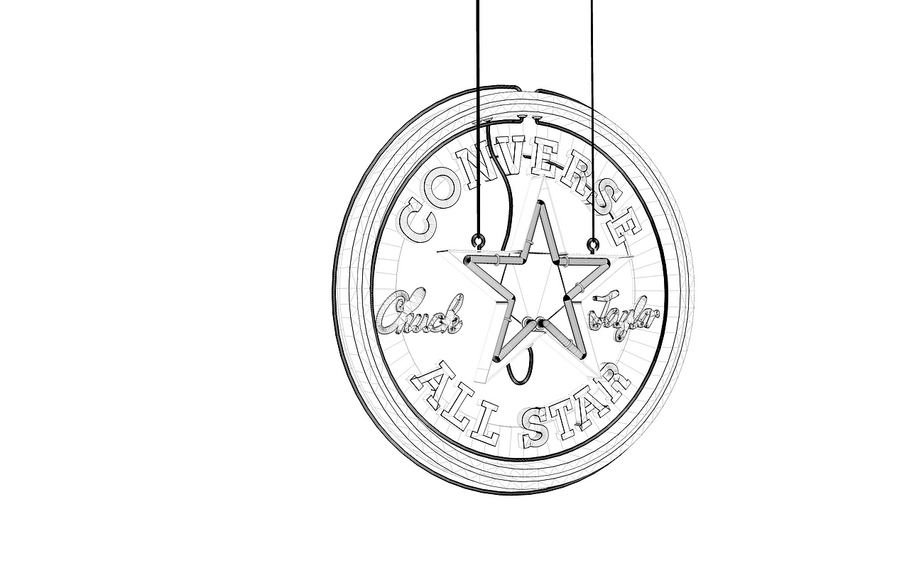 霓虹灯converse-c4d